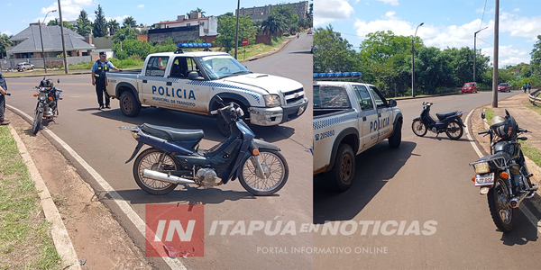 COLISIÓN ENTRE MOTOCICLETAS DEJÓ A UNA PERSONA LESIONADA - Itapúa Noticias