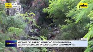 Video: Vecinos piden limpieza del arroyo Mburicaó  - ABC Noticias - ABC Color