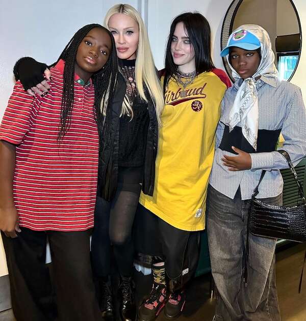 Madonna y sus gemelas, ¡fans de Billie Eilish! - Gente - ABC Color