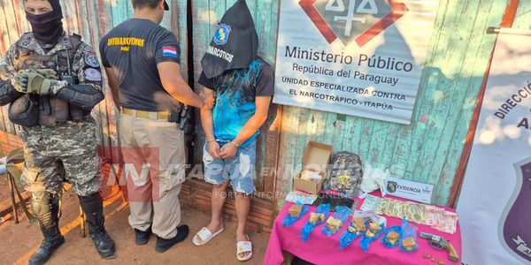 OPERATIVO ANTINARCÓTICOS EN CAMBYRETÁ: APREHENSIÓN E INCAUTACIÓN DE DROGAS Y ARMAS - Itapúa Noticias