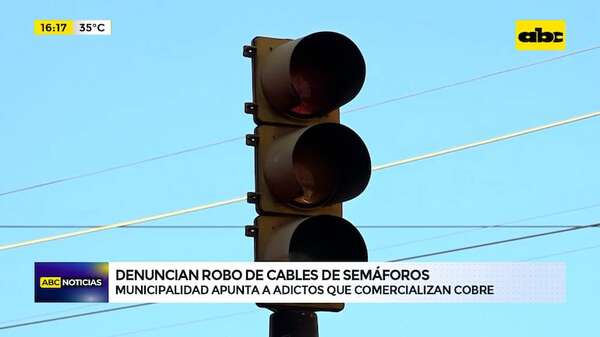 Roban cables de semáforos en Asunción: apuntan a adictos que venden el cobre - ABC Noticias - ABC Color