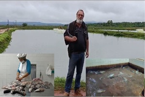 Cría de peces en estanques, en permanente crecimiento