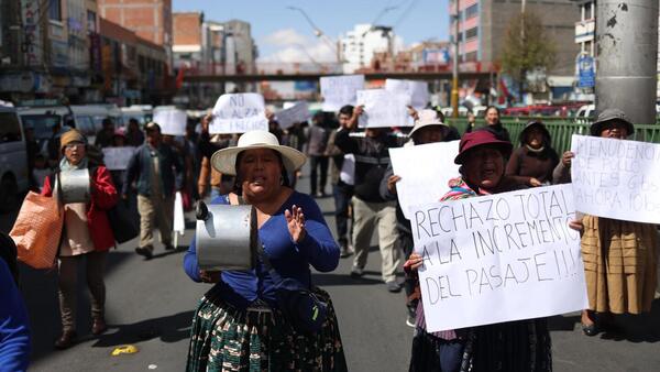 Cacerolazos y protestas en Bolivia por el incremento de los precios en los alimentos