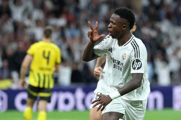 UEFA Champions League: Real Madrid golea con hat-trick de Vini - Fútbol Internacional - ABC Color
