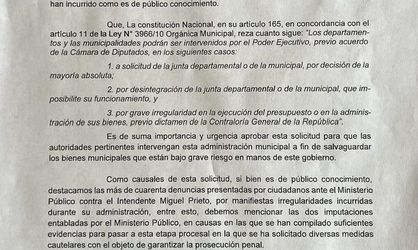Concejales aliados de Prieto presentan minuta y luego la rechazan