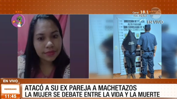 Atacó a su expareja a machetazos y está grave