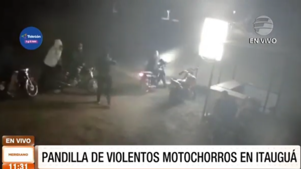 Pandilla de violentos "motochorros" en Itauguá