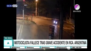 Motociclista falleció tras grave accidente en Asunción