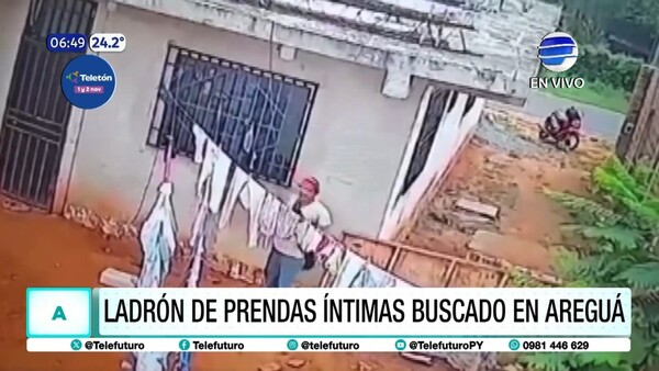 Ladrón de prendas íntimas buscado en Areguá