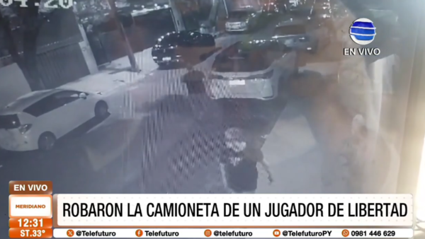 Robaron la camioneta de un jugador de Libertad