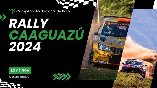 Cuenta regresiva para la gran fiesta del deporte motor: Rally de Caaguazú 2024