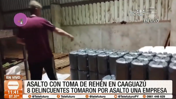 Asalto con toma de rehén en Caaguazú