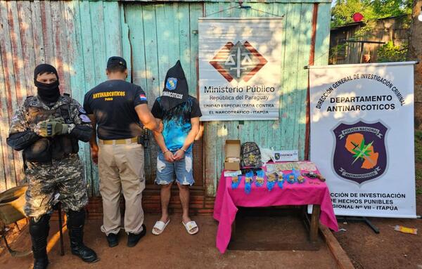 Incautan 4.000 dosis de crack en Cambyretá y detienen a un joven - 1000 Noticias