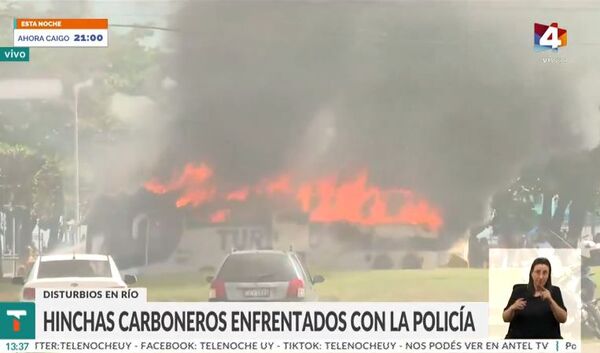 En Brasil: Unos 200 detenidos por peleas entre hinchas de Botafogo y Peñarol