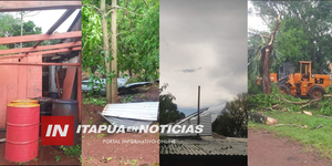 TEMPORAL AFECTA VIVIENDAS Y PROVOCA DAÑOS EN CARLOS ANTONIO LÓPEZ - Itapúa Noticias