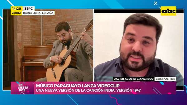 Músico paraguayo lanza videoclip: una nueva versión de la canción “India”, escrita en 1928 - Ensiestados - ABC Color