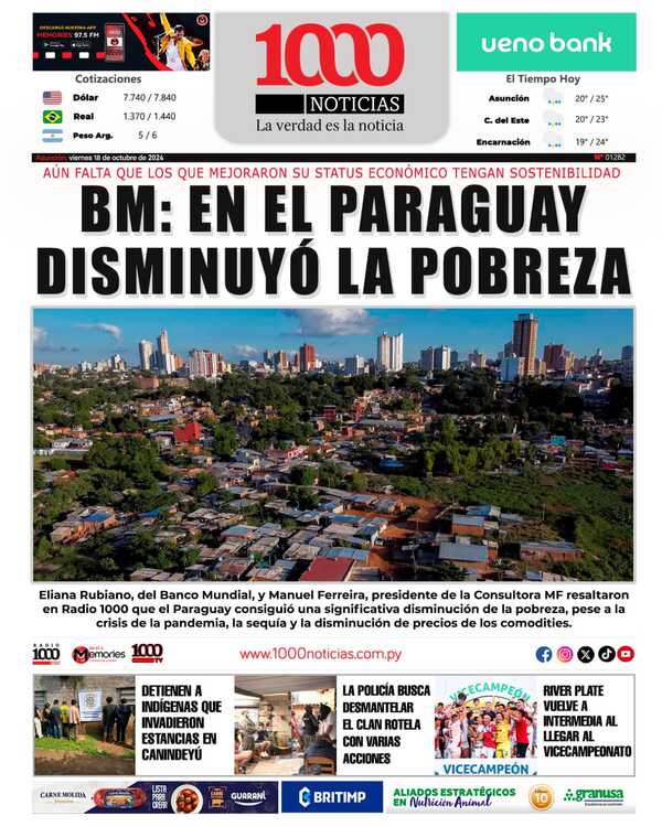 18 Octubre 2024 - 1000 Noticias