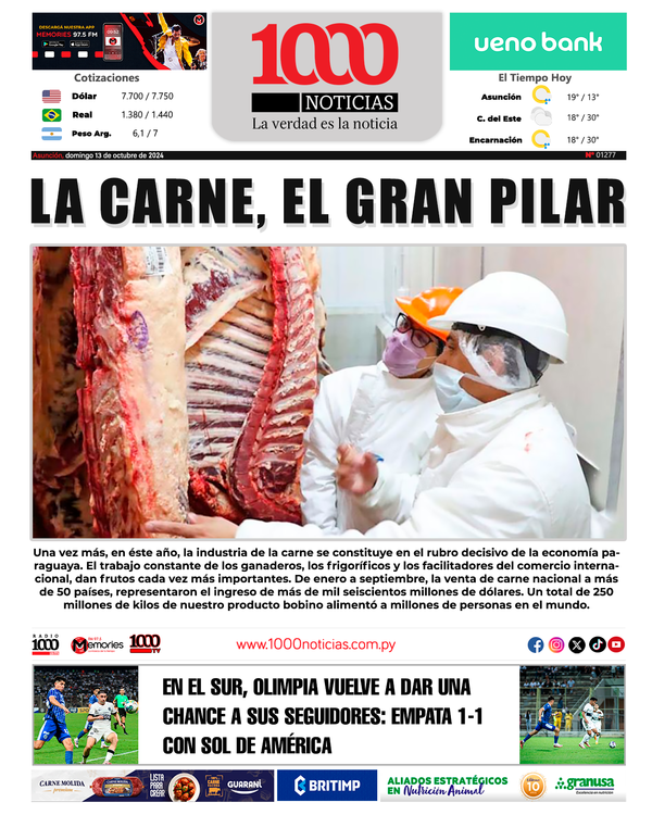 13 Octubre 2024 - 1000 Noticias