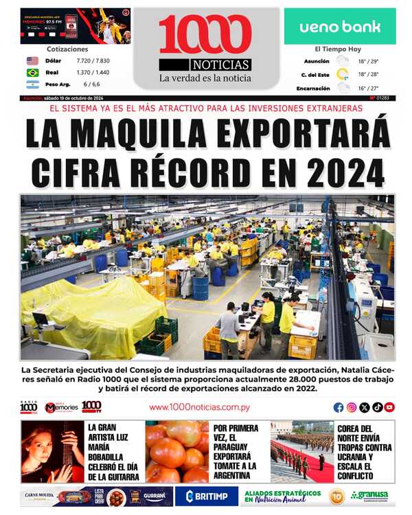 19 Octubre 2024 - 1000 Noticias