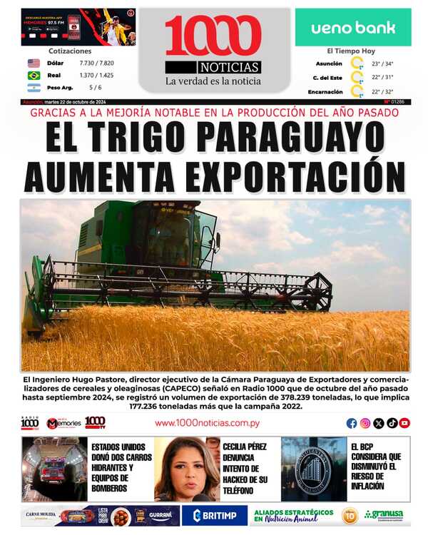 22 Octubre 2024 - 1000 Noticias