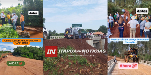 GOBERNACIÓN INAUGURÓ PUENTE EN EL DISTRITO DE MAYOR OTAÑO - Itapúa Noticias