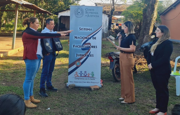 Designan nuevos facilitadores judiciales en Circunscripción de Raúl Arsenio Oviedo