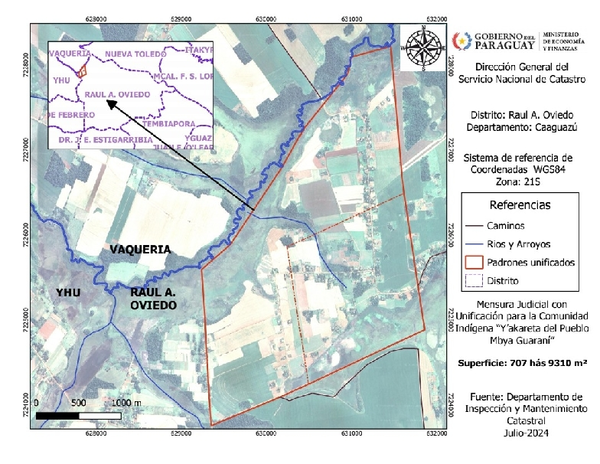Raúl Arsenio Oviedo: Catastro regulariza tierras de comunidad indígena Mbya Guaraní