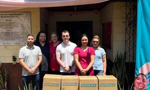 Donan bebederos a hospital de CDE