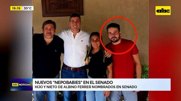 “Bachi” nombra nuevos “nepobabies” en el Senado: el hijo y nieto de Albino Ferrer - ABC Noticias - ABC Color