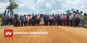 GOBERNACIÓN DE ITAPÚA INAUGURÓ UN PUENTE EN SAN RAFAEL DEL PARANÁ - Itapúa Noticias