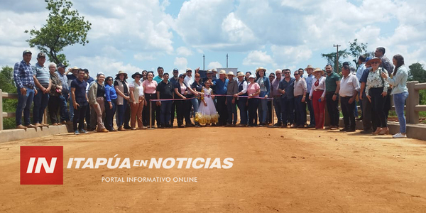 GOBERNACIÓN DE ITAPÚA INAUGURÓ UN PUENTE EN SAN RAFAEL DEL PARANÁ - Itapúa Noticias