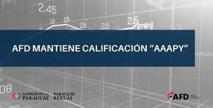 La AFD mantiene calificación AAApy