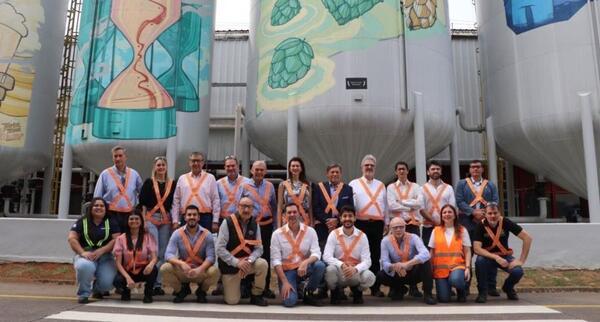 Miembros de la UIP realizaron una visita oficial a las instalaciones de la Cervecería Paraguaya