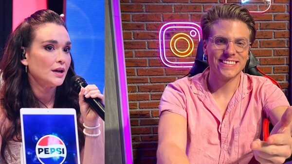 Lali González y Leo Rivas se cruzaron en el inicio del programa