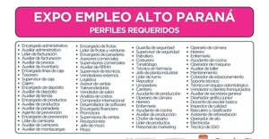 Expo Empleo Alto Paraná se realiza este viernes con más de 1.400 oportunidades