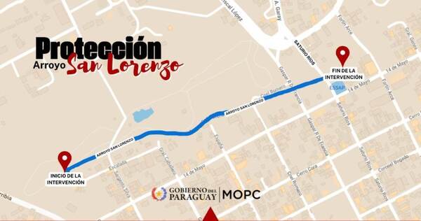Se amplía plazo de presentación de ofertas para las obras en el arroyo San Lorenzo