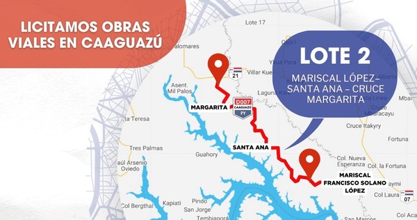 Obra vial beneficiará a más de 50.000 personas en Caaguazú y Alto Paraná