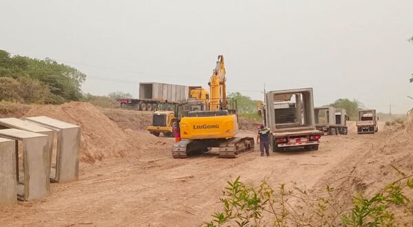 Progresa la construcción de caminos auxiliares en el Lote 1 de la ruta PY12