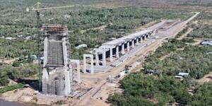 Puente de la Bioceánica se erige en el Chaco paraguayo para dar integración a la región