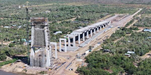 Puente de la Bioceánica se erige en el Chaco paraguayo para dar integración a la región
