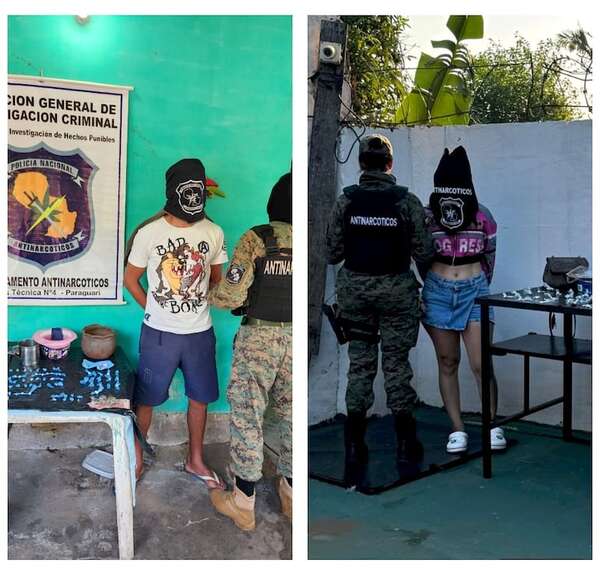Allanamientos en San Lorenzo, Pirayú y Saltos del Guairá, deja varios detenidos y drogas incautadas - Policiales - ABC Color