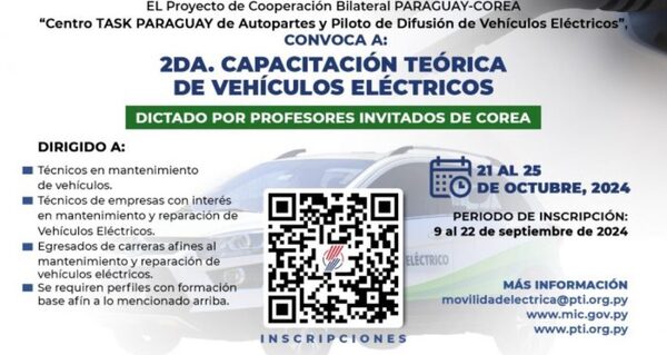 Extienden plazo de inscripciones para la 2da. edición de capacitación en vehículos eléctricos