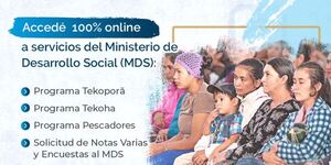 Servicios del Ministerio de Desarrollo Social ya están disponibles en el Portal Paraguay