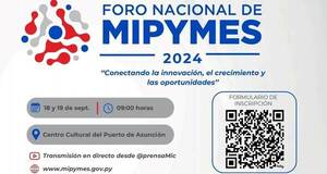 Foro Nacional de Mipymes 2024 se realizará el 18 y 19 de setiembre