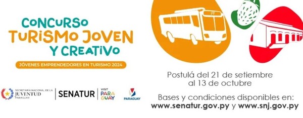 Participá en el concurso “Turismo Joven y Creativo 2024” y transformá el turismo en Paraguay