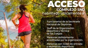 Accesos al Complejo SND durante los Juegos Asunción 2024 será inhabilitado al público en general