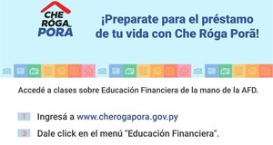 Ciudadanía podrá acceder a clases de educación financiera en la web de Che Róga Porã