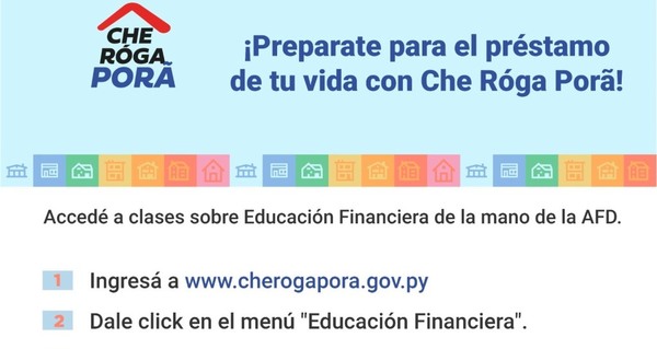 Ciudadanía podrá acceder a clases de educación financiera en la web de Che Róga Porã