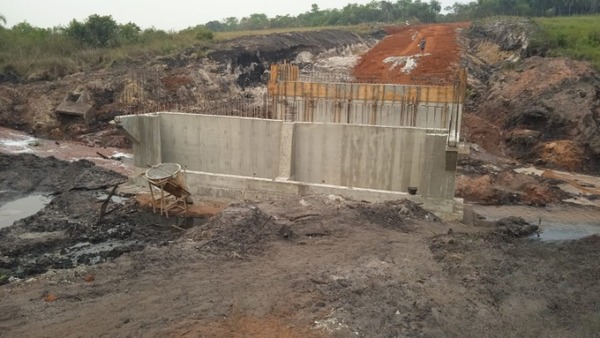 Avanzan las obras del puente sobre el arroyo Tarumá, en Caaguazú