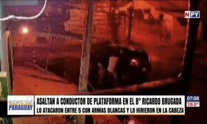 Asaltan a conductor de plataformas en la Chacarita, la víctima termina con varias heridas
